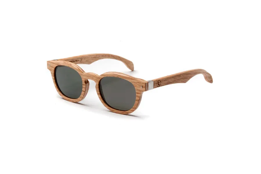 obrazek 2 Dębowe, jasne okulary o owalnym kształcie - Legno Light