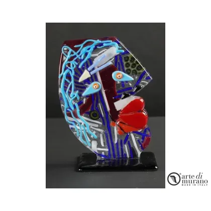Zdjęcie Ciekawa rzeźba Picasso Pop Art Abstrakcyjne szkło Murano