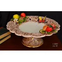 Zdjęcie Włoska patera ceramiczna ze zdobieniami