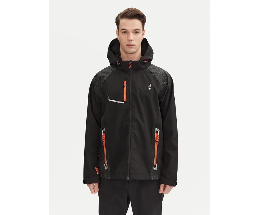 obrazek 1 Aulp Kurtka softshell Robin Czarny Regular Fit