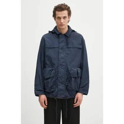 Zdjęcie Barbour kurtka Barbour Modified Durham Showerproof Jacket kolor granatowy przejściowa oversize MSP0133