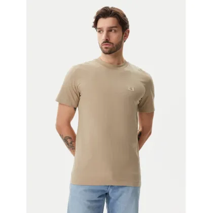 Zdjęcie Calvin Klein Jeans T-Shirt J30J327100 Beżowy Regular Fit