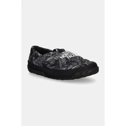 Zdjęcie The North Face kapcie Nuptse Mule kolor szary NF0A5G2F6OG1