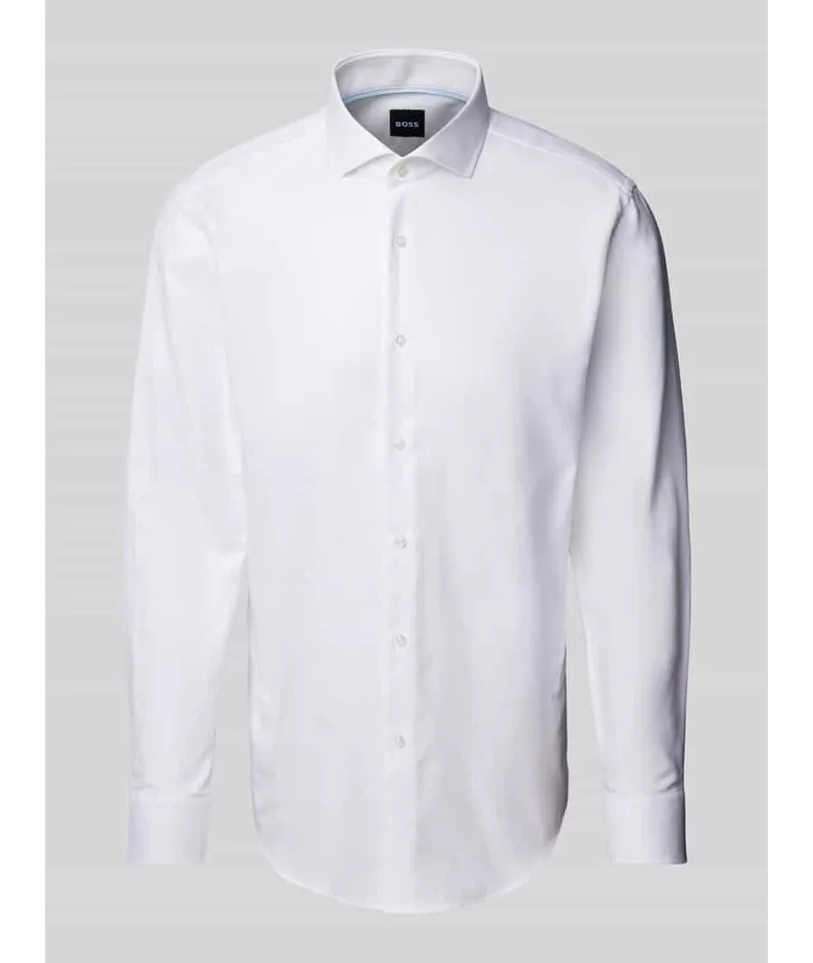 obrazek 1 Koszula biznesowa o kroju slim fit z kołnierzykiem typu cutaway model ‘Hank’