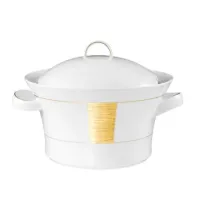 Zdjęcie Nowoczesna porcelanowa waza z pokrywką o nowoczesnym kształcie – Tettau