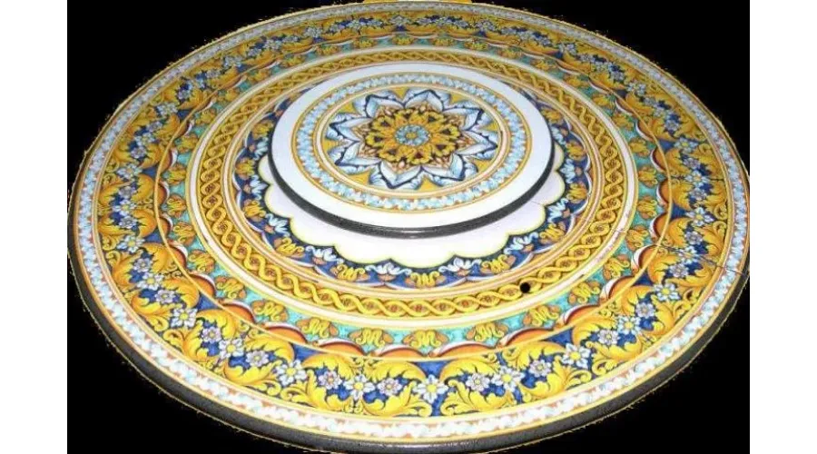 obrazek 1 Luksusowy blat z kamienia wulkanicznego z roślinnym ozdobnym złożonym wzorem - Ceramiche Valchida