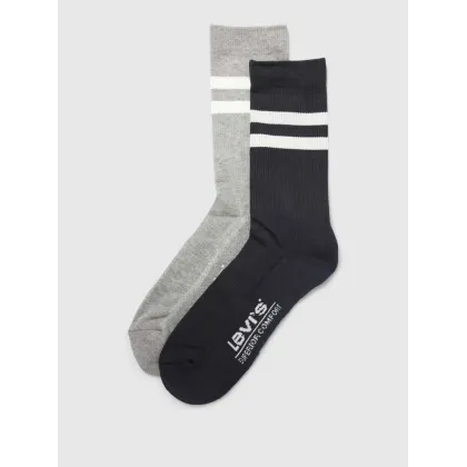 Zdjęcie Skarpety z paskami w kontrastowym kolorze w zestawie 2 szt. model ‘SPORT STRIPE’