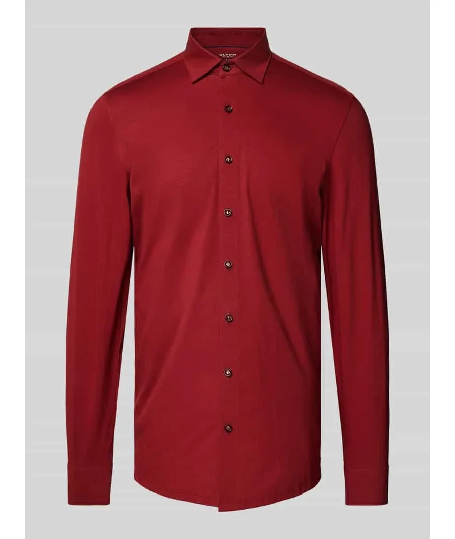 obrazek 1 Koszula biznesowa o kroju slim fit z kołnierzykiem typu kent model ‘New York’