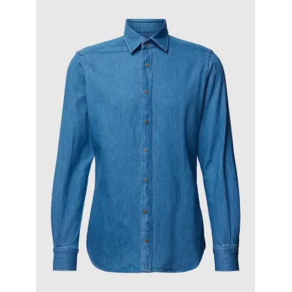 Zdjęcie Koszula casualowa z imitacji denimu model ‘Livio’