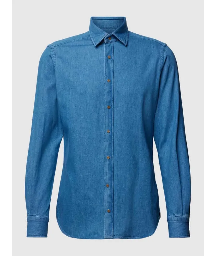 obrazek 1 Koszula casualowa z imitacji denimu model ‘Livio’