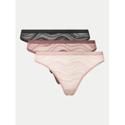 Zdjęcie Calvin Klein Underwear Komplet 3 par stringów Thong 3Pk 000QD5216E Kolorowy