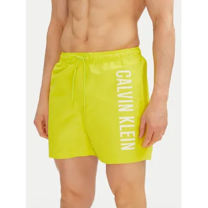 Zdjęcie Calvin Klein Swimwear Szorty kąpielowe KM0KM01092 Żółty Regular Fit