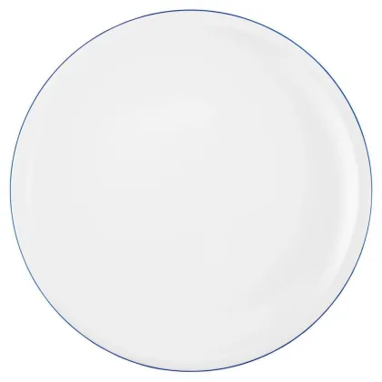 Zdjęcie Porcelanowy płaski biały talerz obiadowy 27 cm z Niemiec - Seltmann Weiden