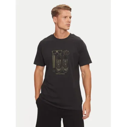 Zdjęcie New Balance T-Shirt Sport Essentials Graphic MT43902BK Czarny Regular Fit