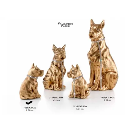 Picture Great Dane sitting with collar 24cm - Valle d'oro Patchi