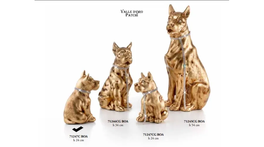 obrazek 1 Dog niemiecki siedzący z kołnierzem 24cm - Valle d'oro Patchi