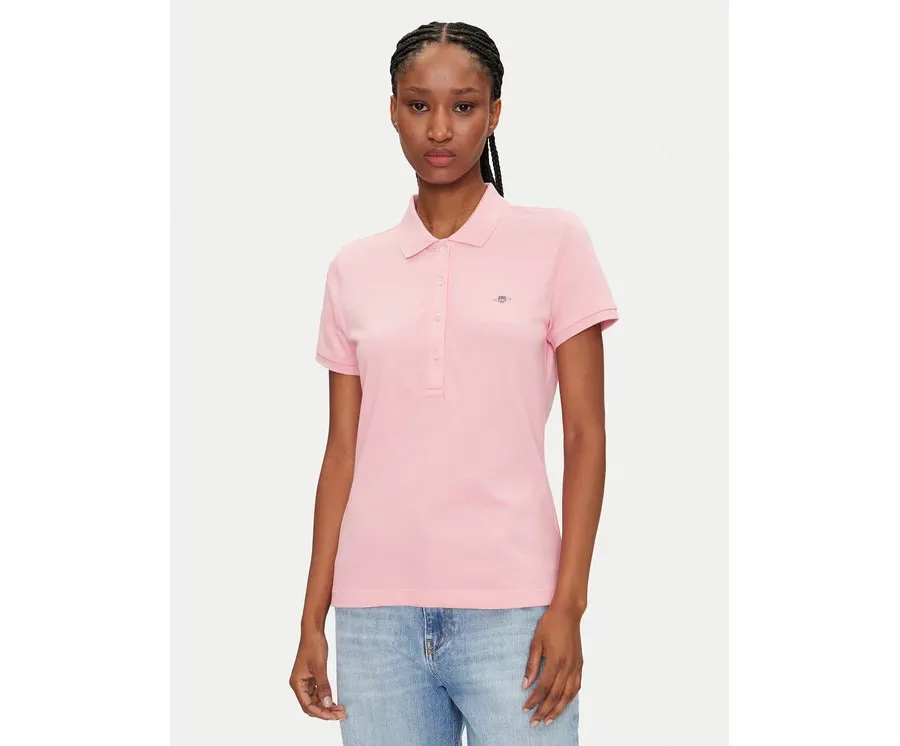 obrazek 1 Gant Polo Sheild 4200870 Różowy Slim Fit