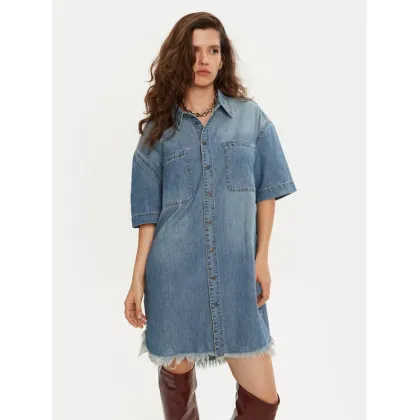 Zdjęcie One Teaspoon Sukienka jeansowa 26541 Niebieski Relaxed Fit