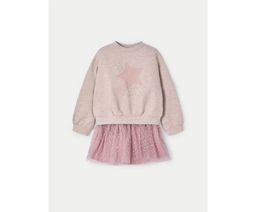 obrazek 1 Mayoral Komplet bluza i spódniczka 4937 Brązowy Regular Fit