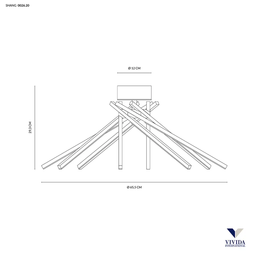 obrazek 3 Nieszablonowa lampa sufitowa Shang