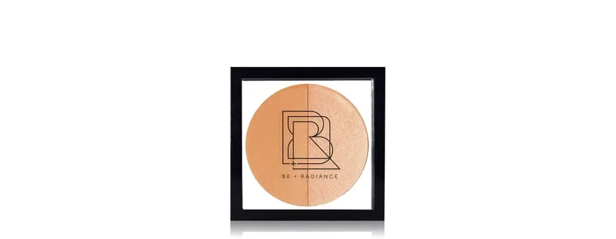 obrazek 1 BE + RADIANCE Set + Glow Probiotic Powder + Highlighter Paleta rozświetlaczy 10 g N°23