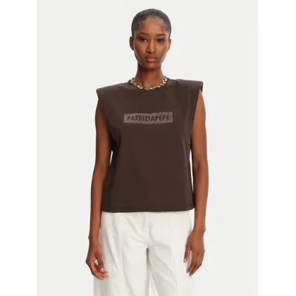 Zdjęcie Patrizia Pepe T-Shirt 2M4423/J274-B825 Brązowy Regular Fit