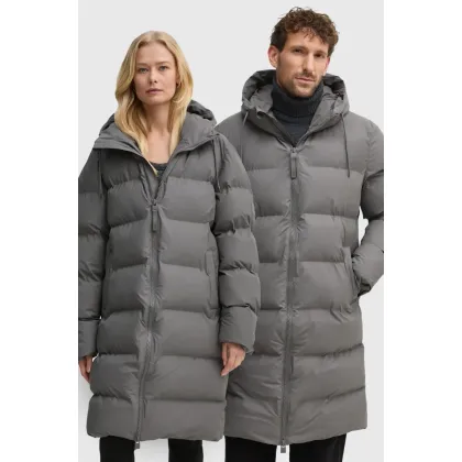 Zdjęcie Rains kurtka Alta Longer Puffer Jacket W3T4 kolor szary zimowa 15130-13