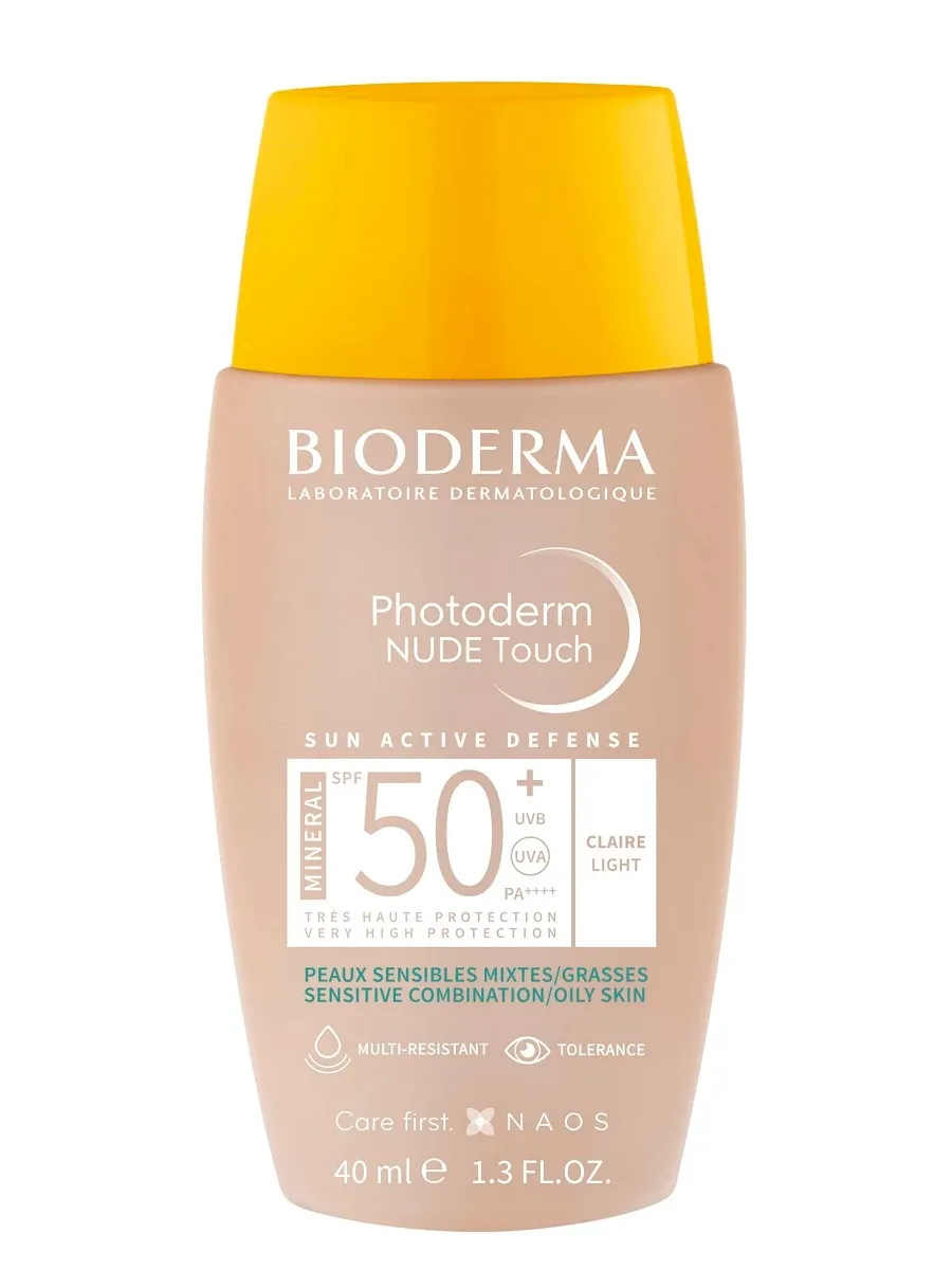 obrazek 1 Bioderma Photoderm Nude Touch Mineral Ochronny podkład mineralny SPF50+, Jasny Bioderma Jasny 40 ml