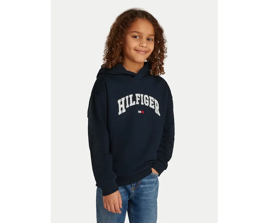 obrazek 1 Tommy Hilfiger Bluza Varsity KB0KB09574 Granatowy Relaxed Fit