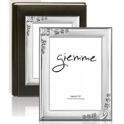 Picture Stylish photo album 23x30 cm decorated with the symbols of the 25th wedding anniversary