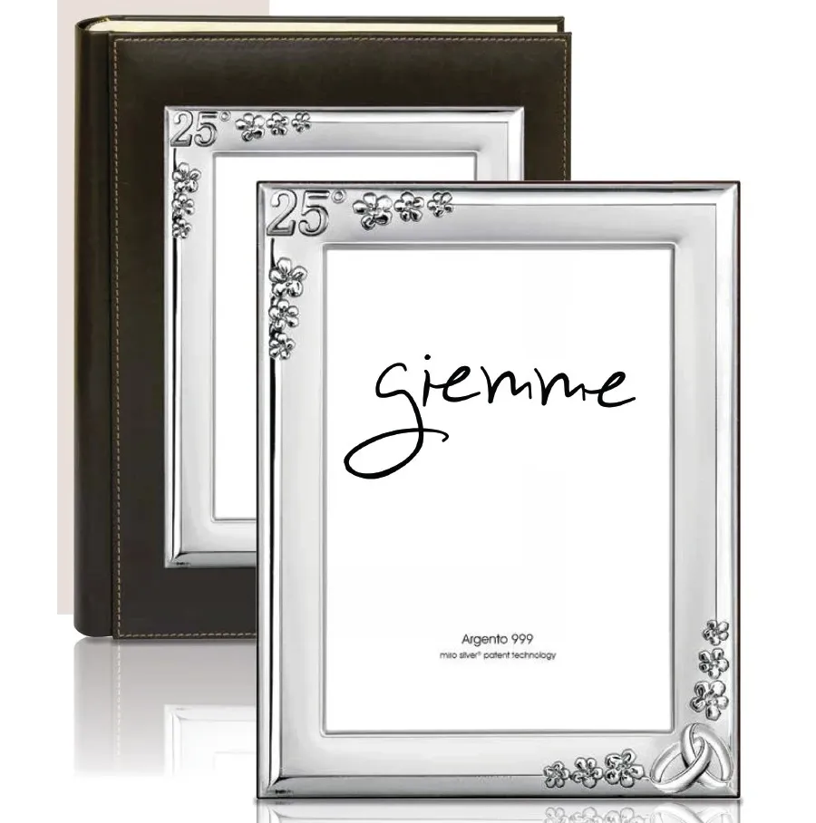 obrazek 1 Stylowy album na zdjęcia 23х30 cm zdobiony symboliką 25 rocznicy ślubu