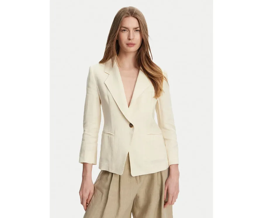 obrazek 1 Marella Marynarka Biella 2513041062 Écru Regular Fit