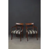Zdjęcie Para mahoniowych krzeseł w regencyjnym stylu - antyki po renowacji