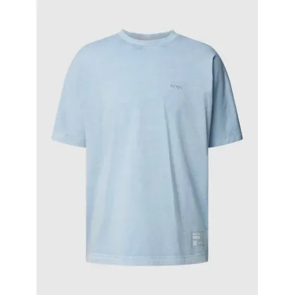 Zdjęcie T-shirt z wyhaftowanym logo i okrągłym dekoltem