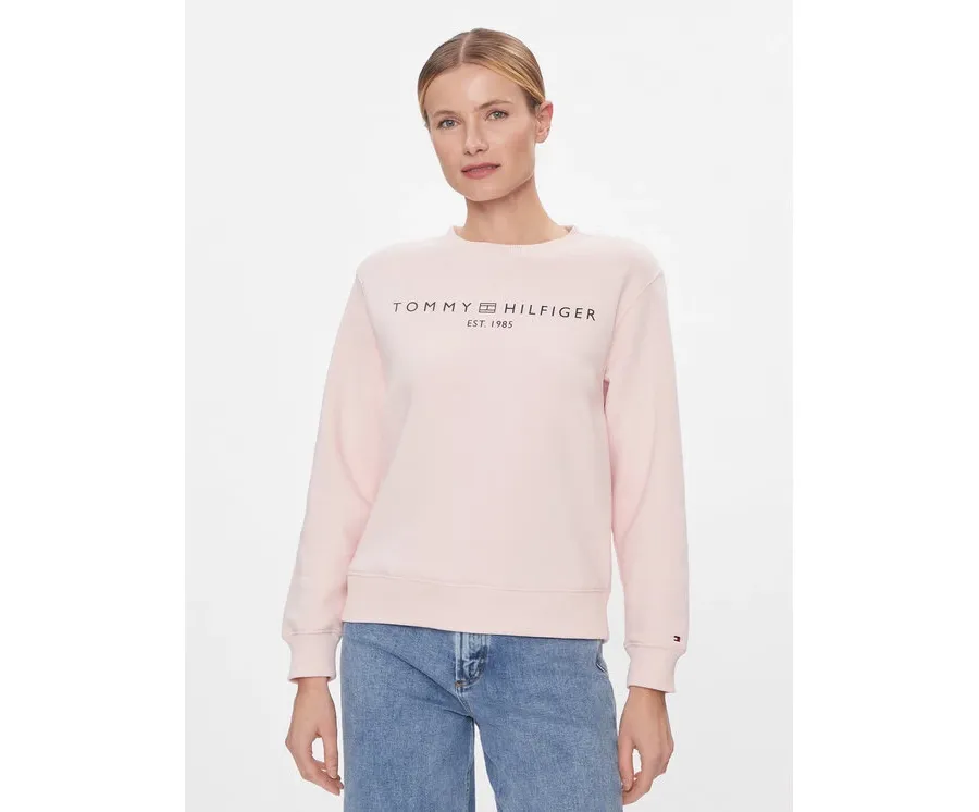 obrazek 1 Tommy Hilfiger Bluza Logo WW0WW39791 Różowy Regular Fit