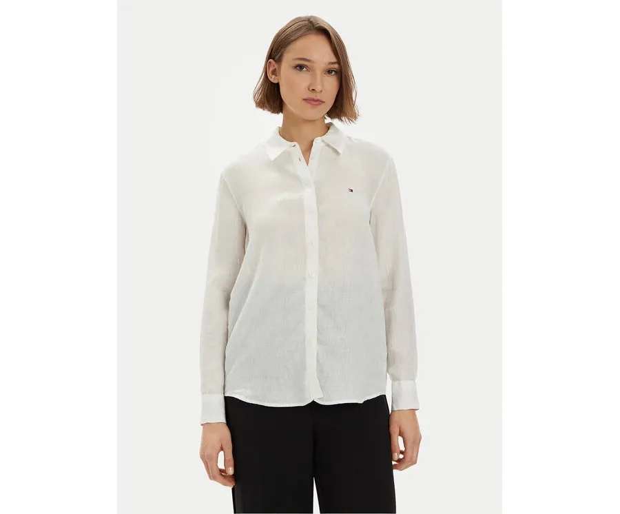 obrazek 1 Tommy Hilfiger Koszula WW0WW42037 Biały Relaxed Fit