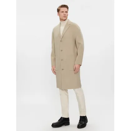 Zdjęcie Calvin Klein Płaszcz wełniany K10K111601 Beżowy Regular Fit