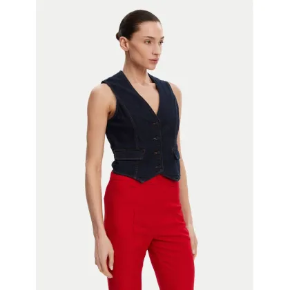 Zdjęcie Fracomina Kamizelka FR25SJ5024D46093 Granatowy Slim Fit