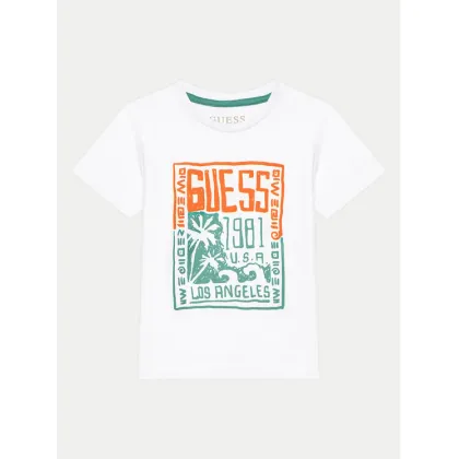 Zdjęcie Guess T-Shirt N5GI16 K8HM4 Biały Regular Fit