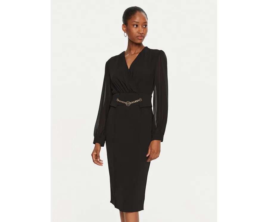 obrazek 1 Rinascimento Sukienka koktajlowa CFC0120006003 Czarny Slim Fit