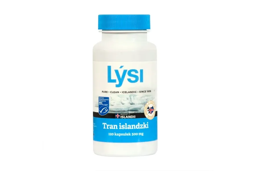 obrazek 1 Lysi Tran Islandzki 500 mg, Kapsułki