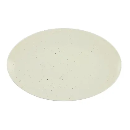 Zdjęcie Piękny płaski owalny porcelanowy talerz 40x25,5 cm z Niemiec - Seltmann Weiden