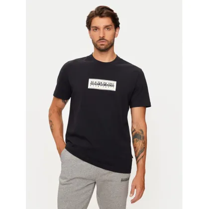 Zdjęcie Napapijri T-Shirt S-box Logo NP0A4I3L Czarny Regular Fit