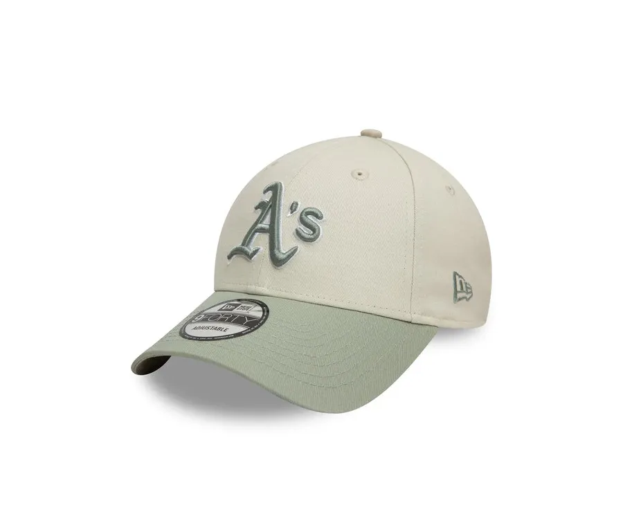 obrazek 1 New Era Czapka z daszkiem Oakland Athletics World Series Patch 9FORTY 60595244 Beżowy