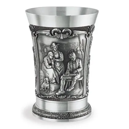 Zdjęcie Oryginalny kubek cynowy do piwa na upominek