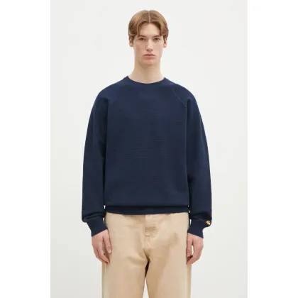 Zdjęcie Carhartt WIP sweter bawełniany Chase Sweater kolor granatowy I028581.2MZXX