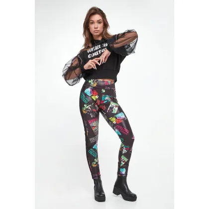 Zdjęcie Legginsy damskie VERSACE JEANS COUTURE Versace Jeans Couture