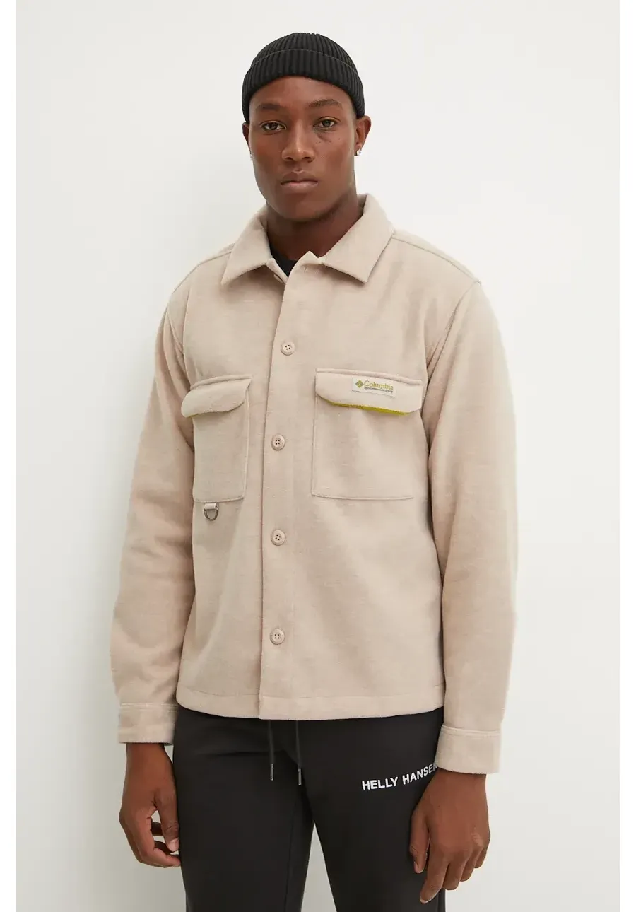obrazek 1 Columbia koszula Wallowa męska kolor beżowy regular z kołnierzykiem klasycznym 2090791