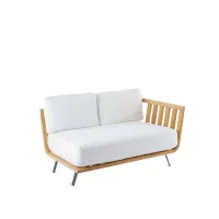 Picture Beautiful sofa - Welcome left module made of teak wood