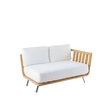 Zdjęcie Piękna sofa – moduł lewy Welcome wykonany z drewna tekowego
